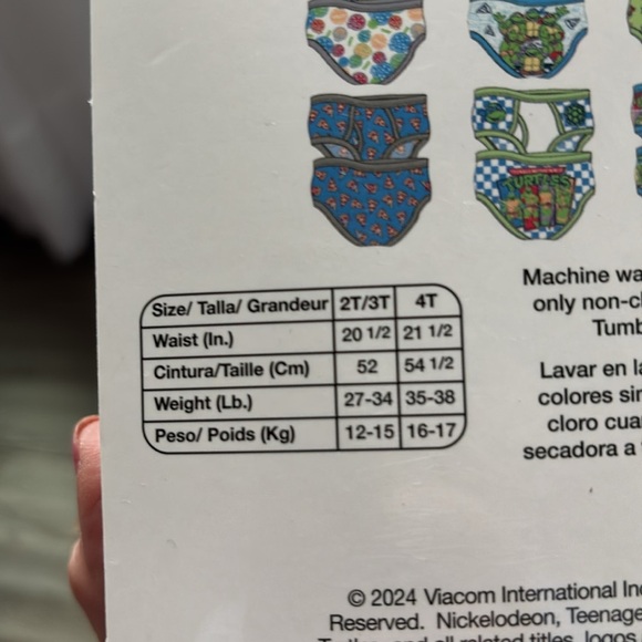 Teenage Mutant Ninja Turtles 6 pack briefs,cotton light,breathable,elastic waist - Picture 4 of 5